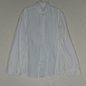 Special Editions Button Front Shirt White Size 12 (kid)